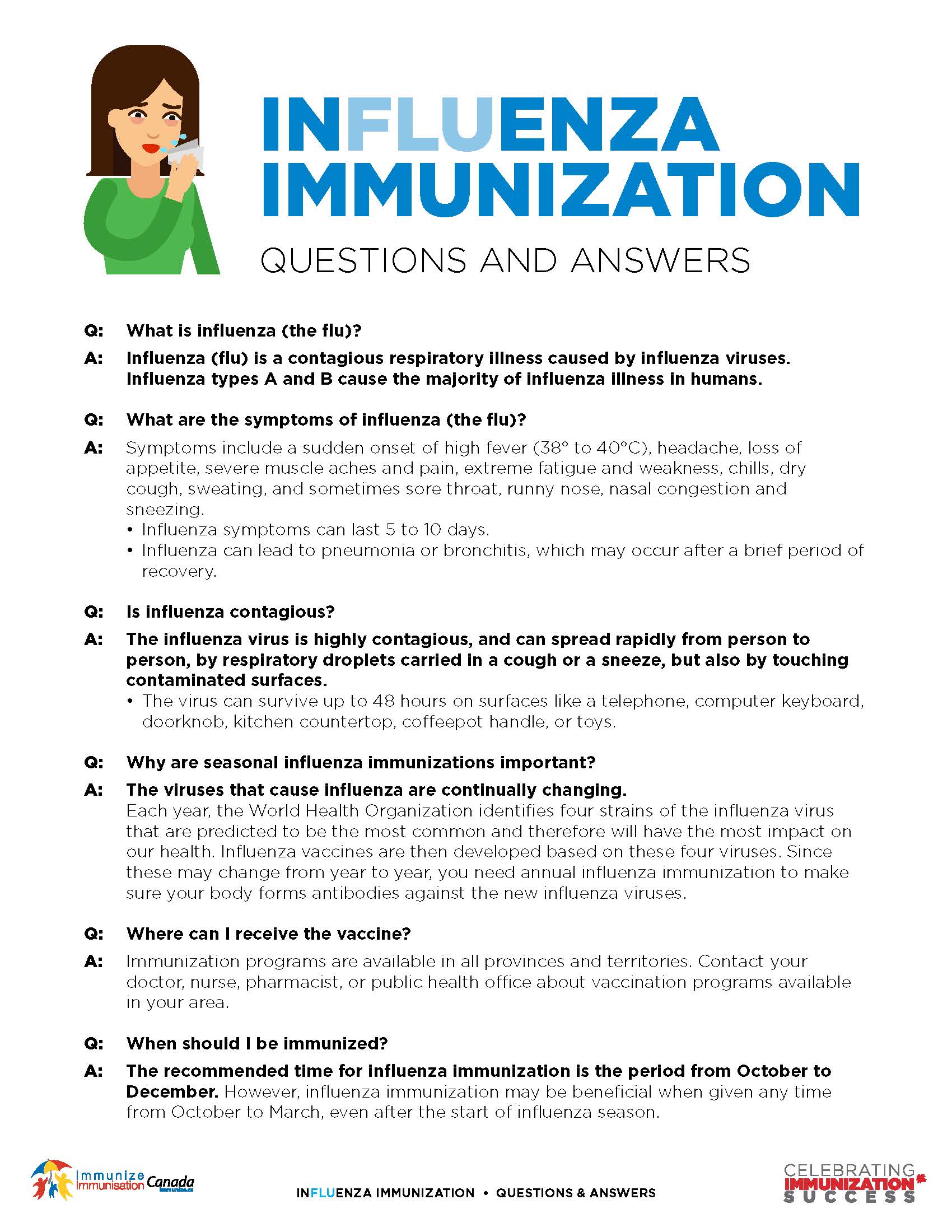 Influenza Q & A factsheet