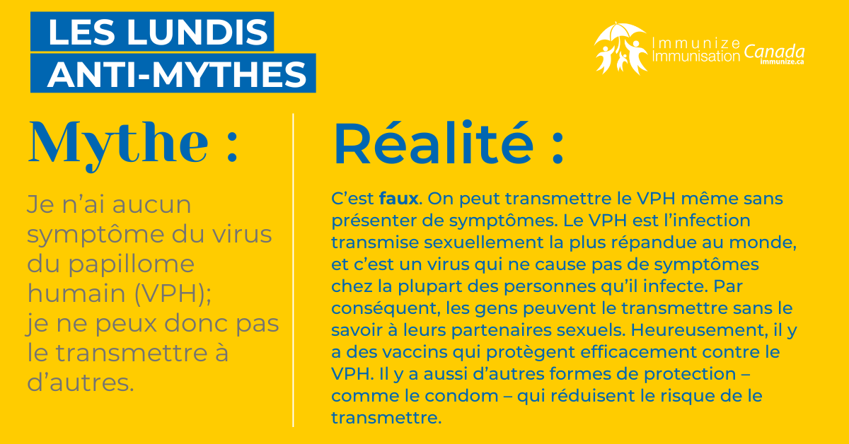 Les lundis anti-mythes - VPH - image 5 pour Facebook