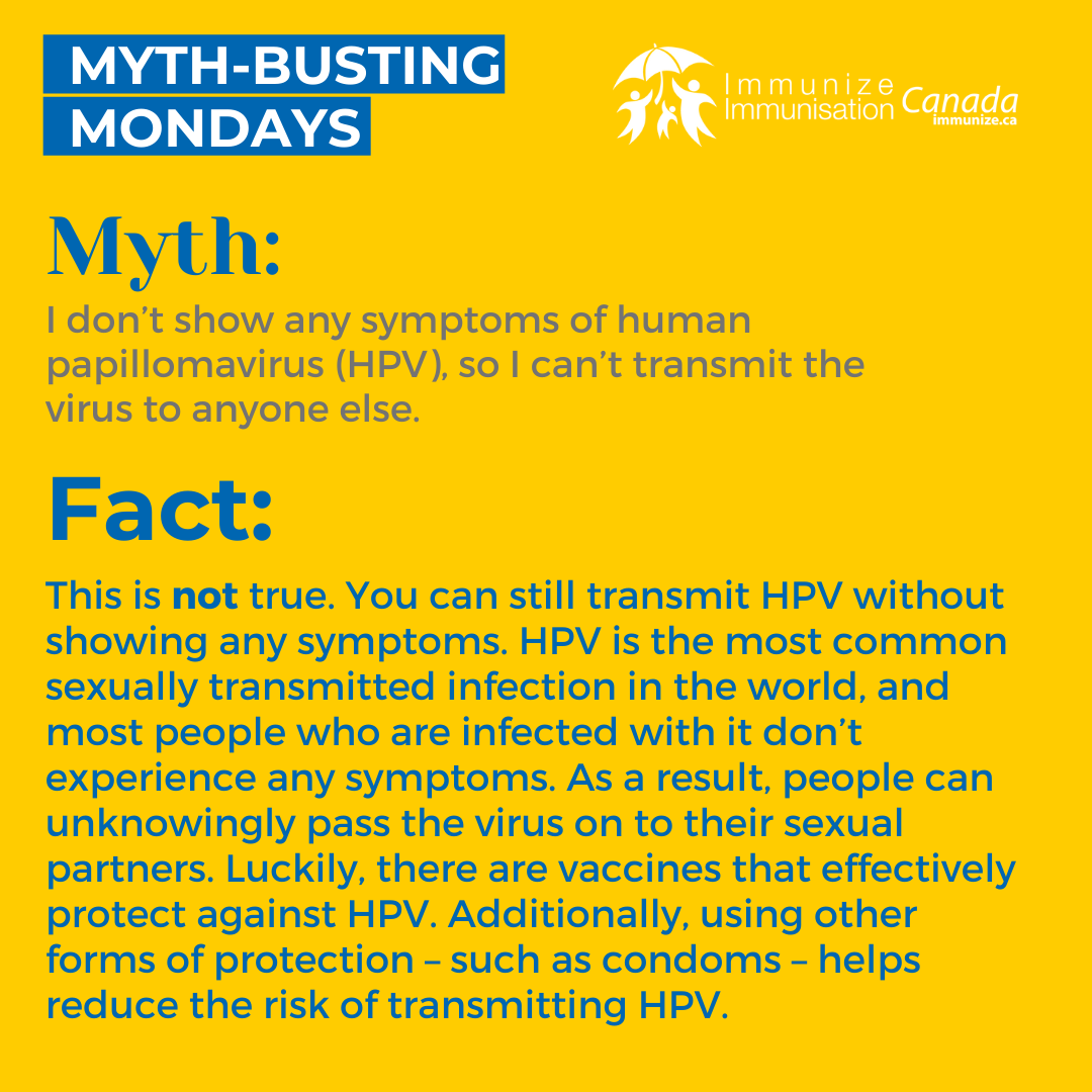 Myth-busting Mondays - HPV - image 5 for Instagram