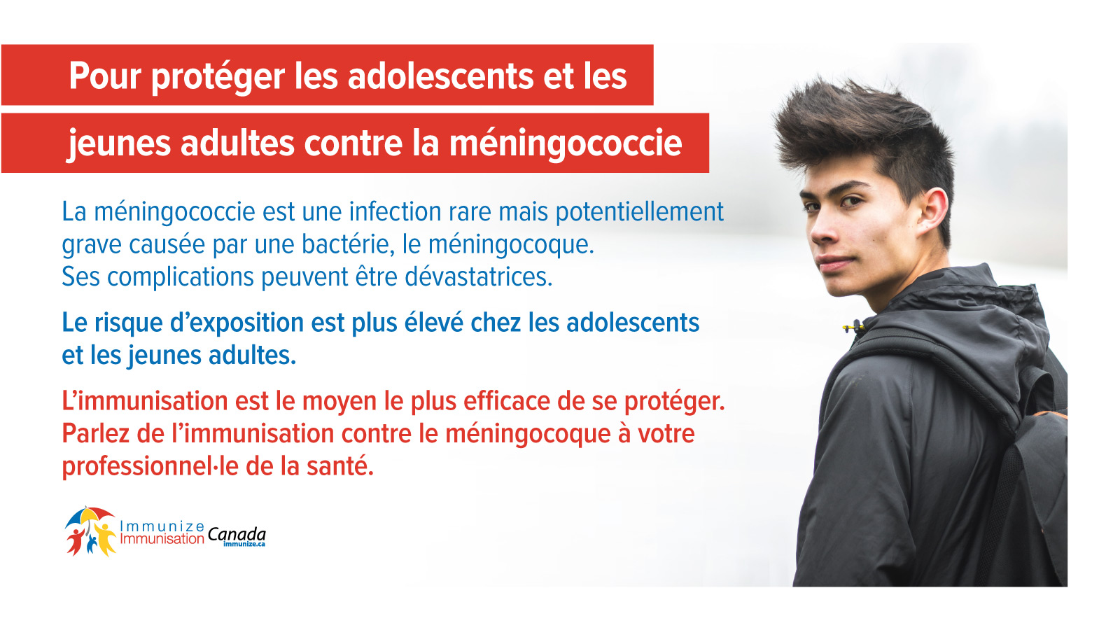 Pour protéger les adolescents et les jeunes adultes contre la méningococcie - image 3 pour Twitter