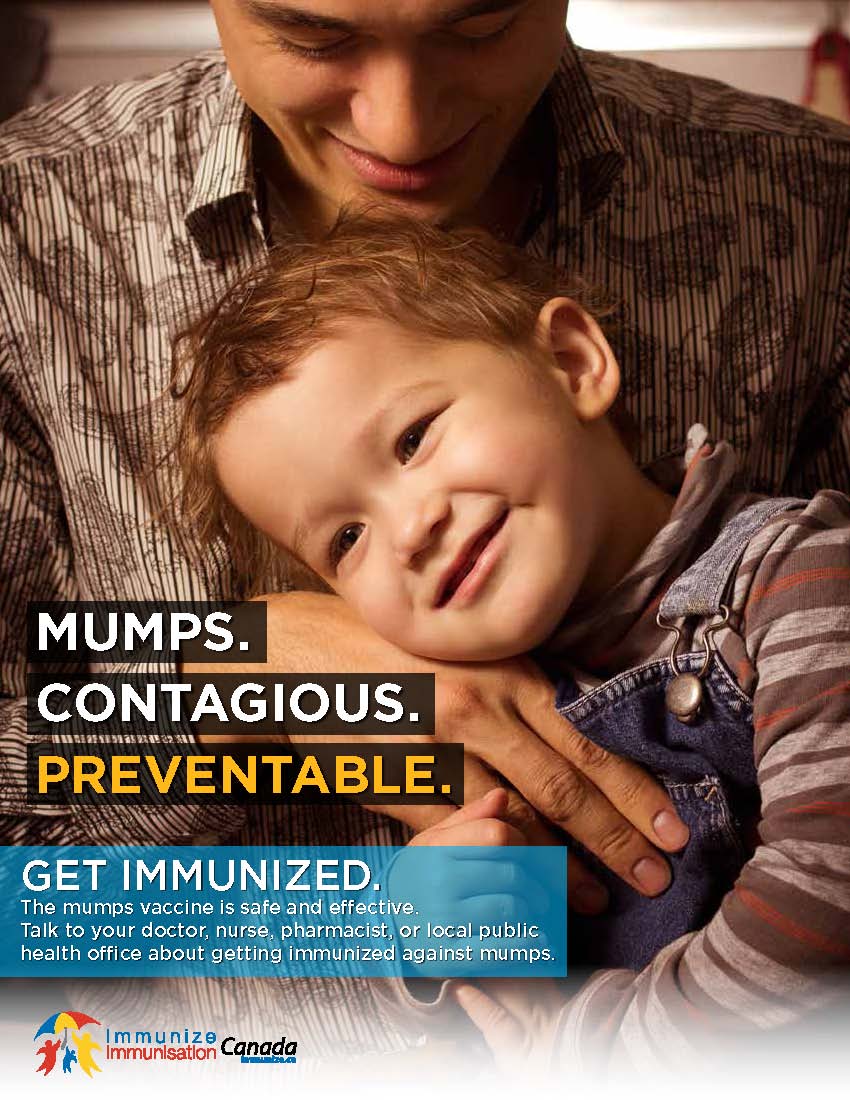 Mumps. Contagious. Preventable - poster