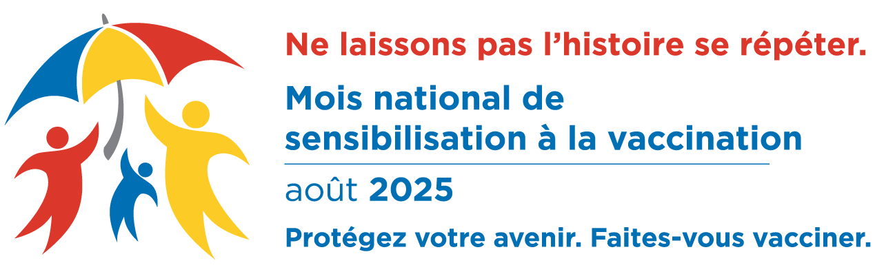 Mois national de sensibilisation à la vaccination 2025 - logo à l'horizontale