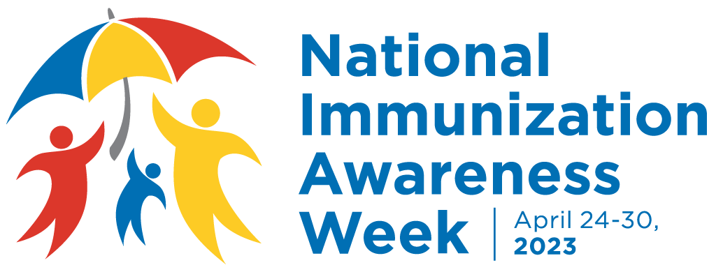 National Immunization Awareness Week 2023 logo - vertical