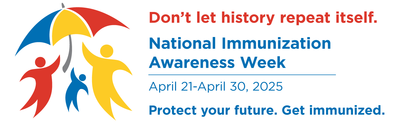 National Immunization Awareness Week 2025 logo - horizontal