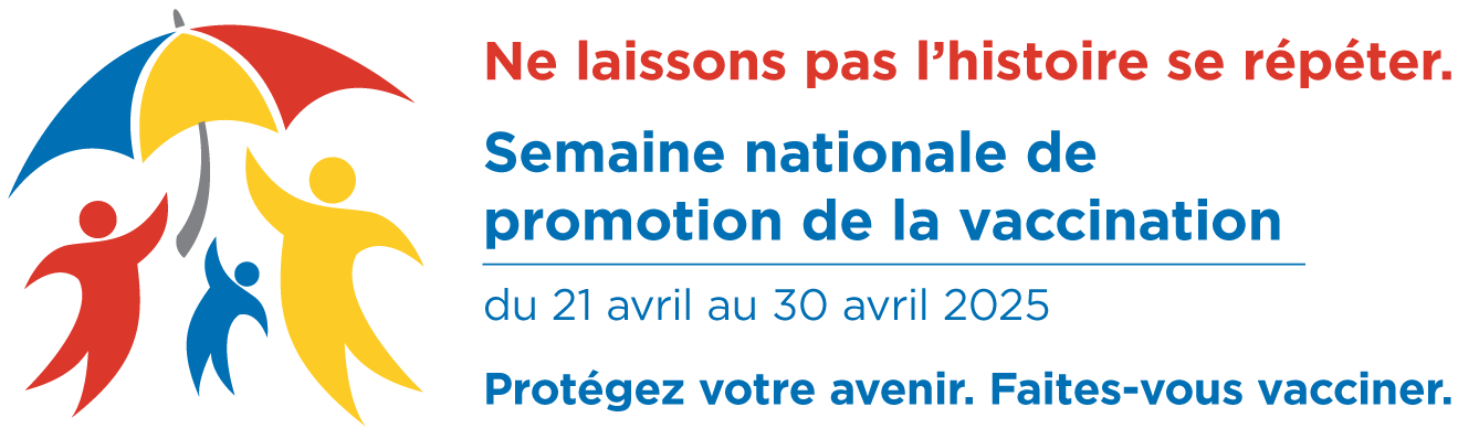 Semaine nationale de promotion de la vaccination 2025 - logo à l'horizontale