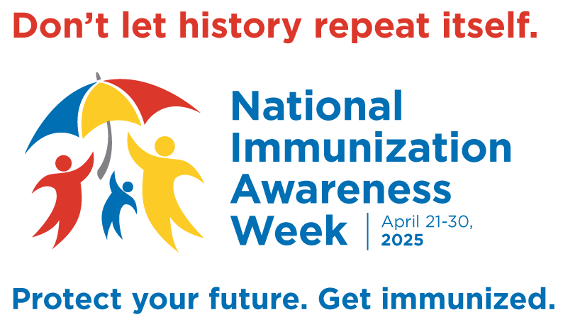 National Immunization Awareness Week 2025 logo - vertical