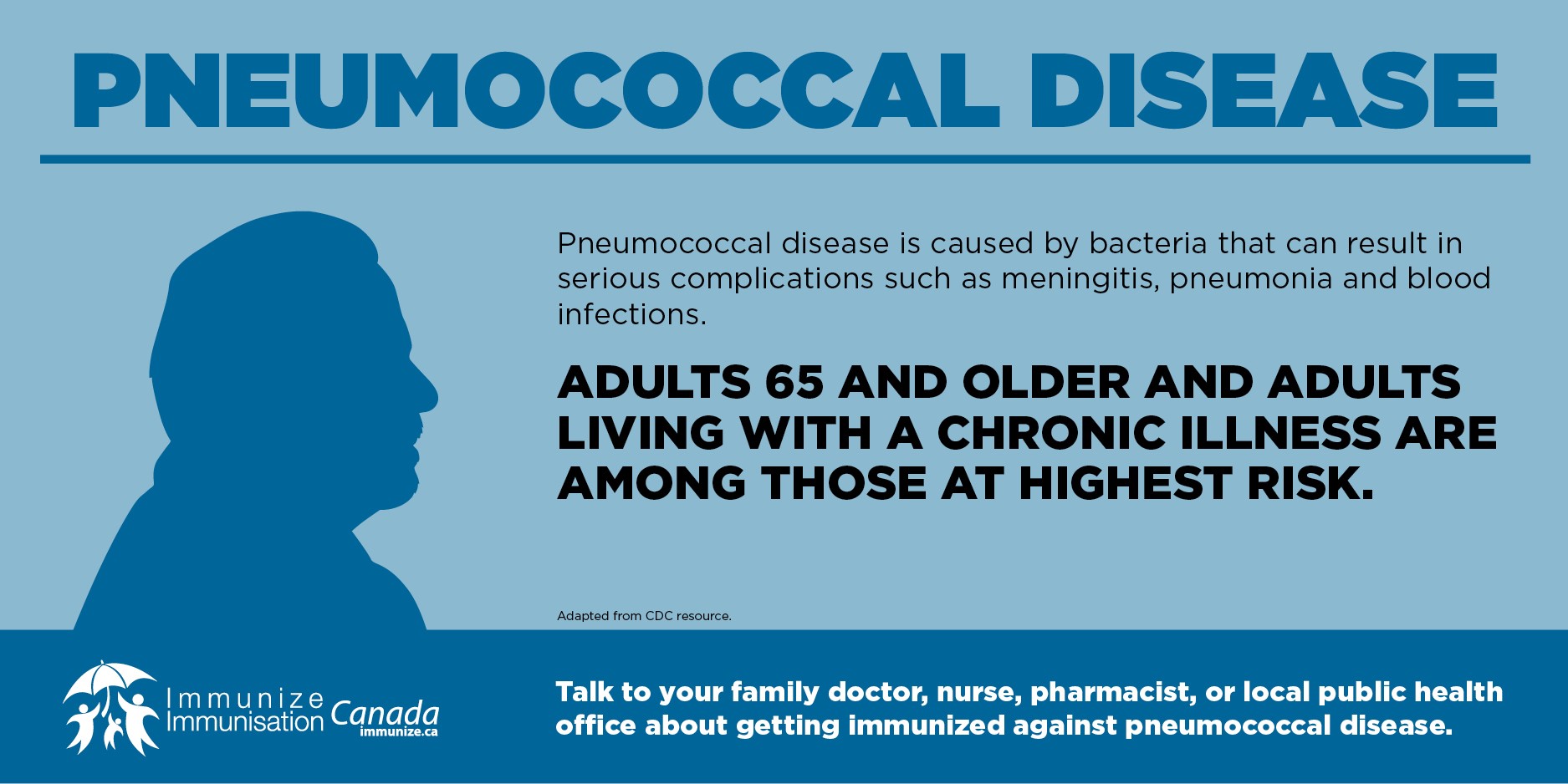 Pneumococcal disease - adults 65 and older (social media image)