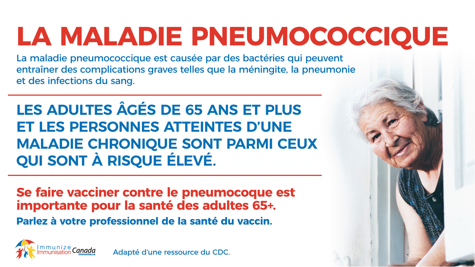 Pneumocoque – les adultes âgés de 65 ans et plus et les personnes atteintes d’une maladie chronique - image pour Twitter/X
