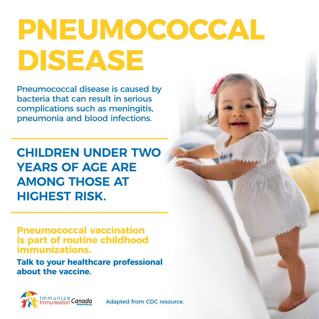Pneumococcal disease: Children under two years of age (social media image for Instagram)