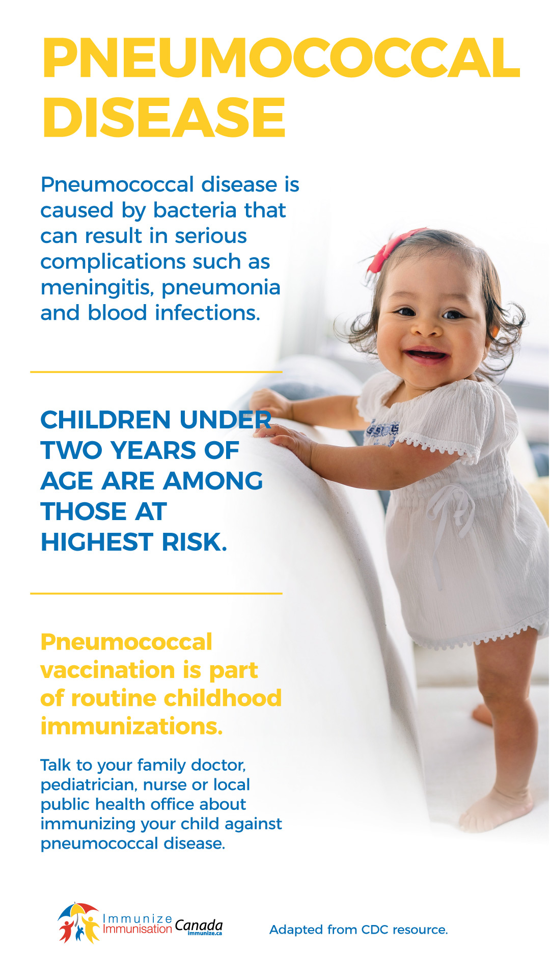 Pneumococcal disease: Children under two years of age (social media image for Instagram Story)
