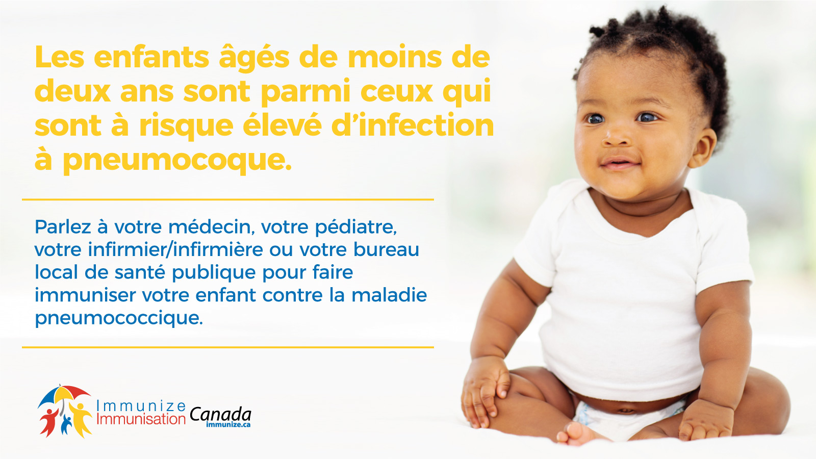 Les enfants âgés de moins de deux ans sont parmi ceux qui sont à risque élevé d’infection à pneumocoque - image pour Twitter/X