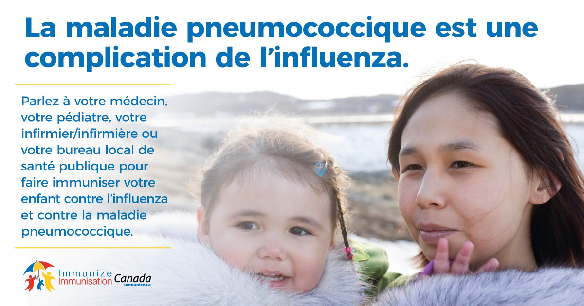 La maladie pneumococcique est une complication de l’influenza