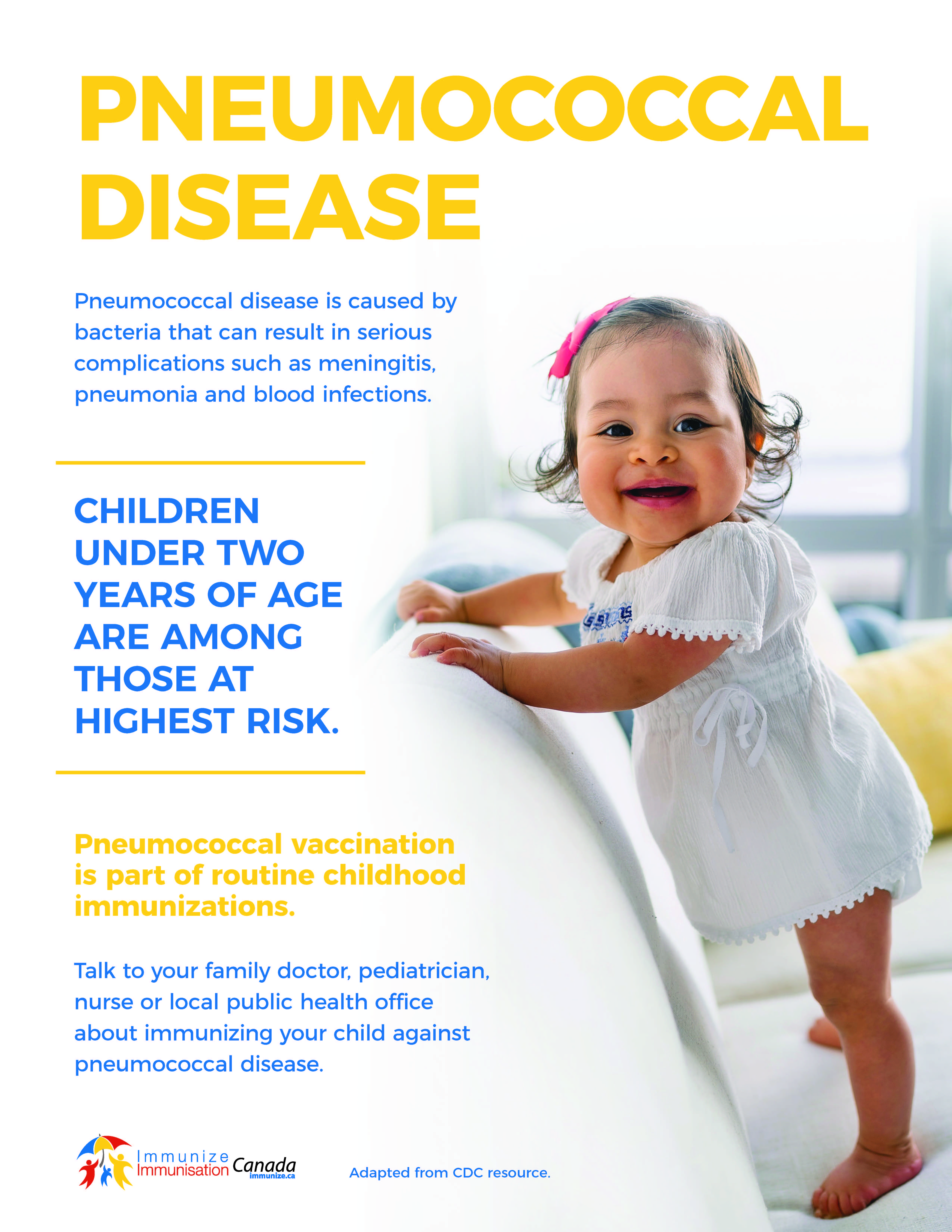Pneumococcal disease: children under 2 years of age