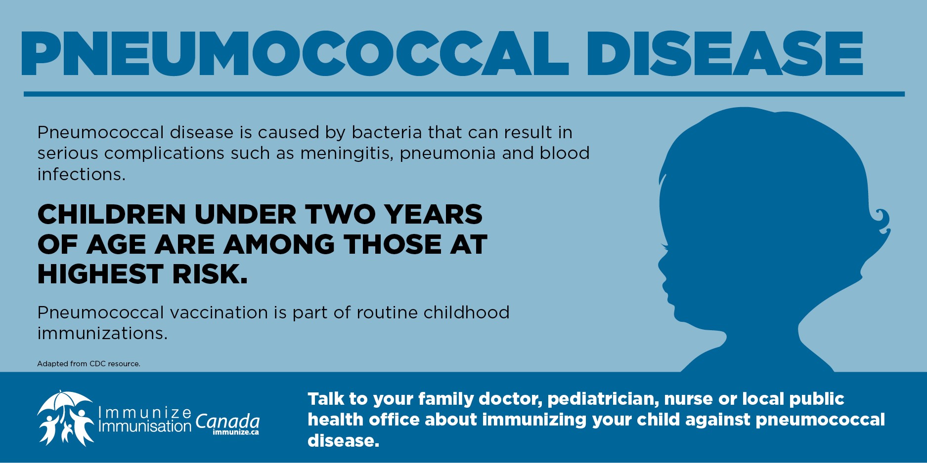 Pneumococcal disease - children under two (social media image)