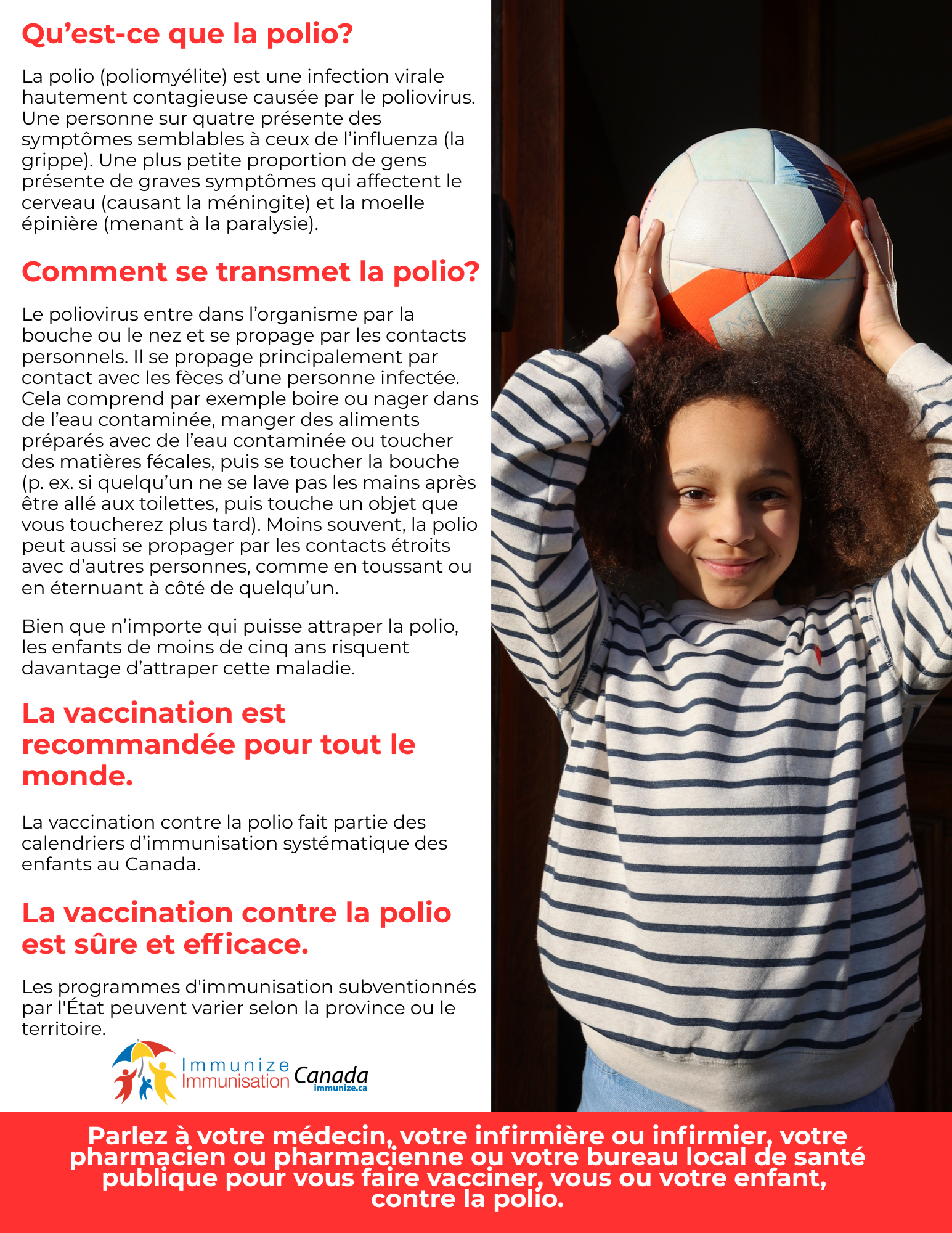 Qu'est-ce que la polio? (affiche 2)