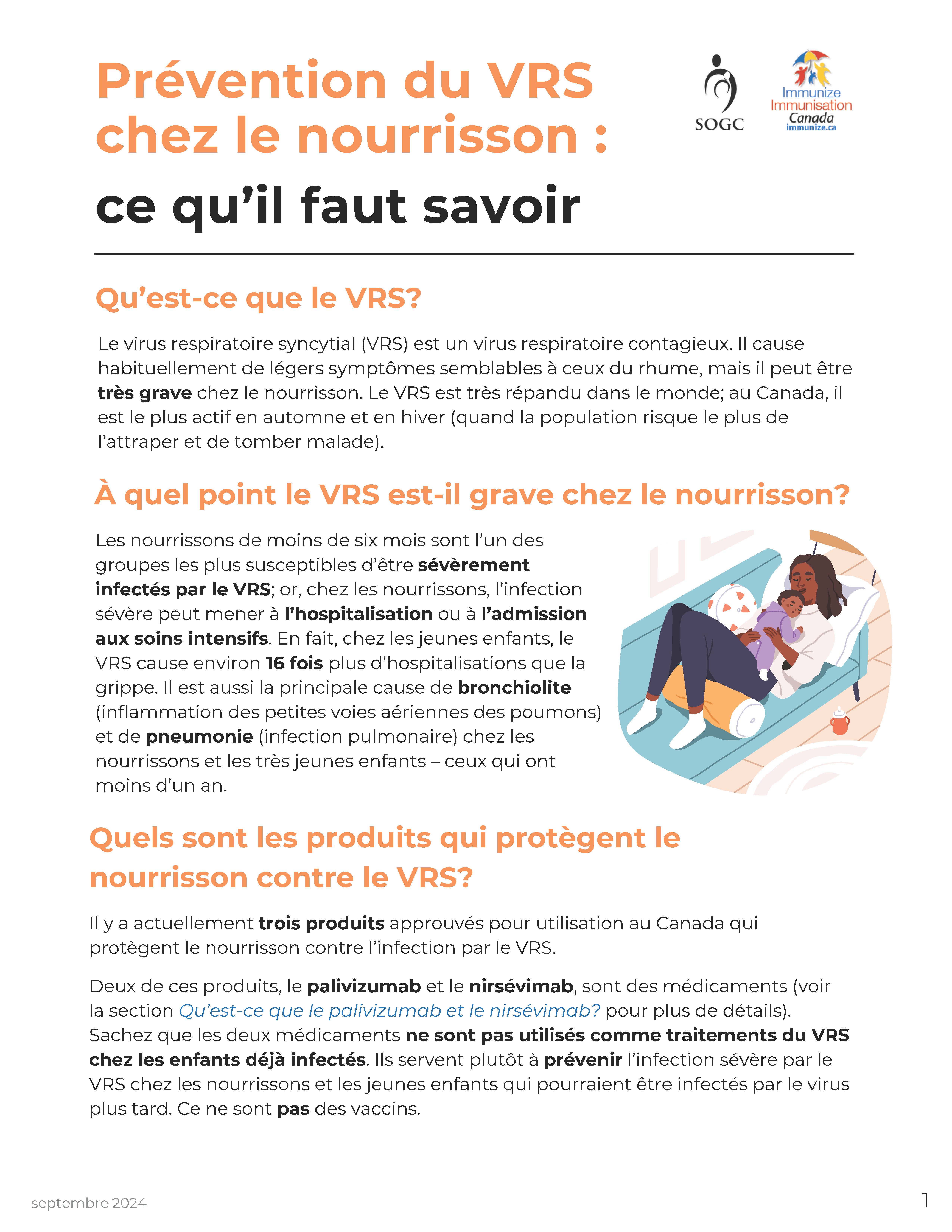 Prévention du VRS chez le nourrisson : ce qu'il faut savoir