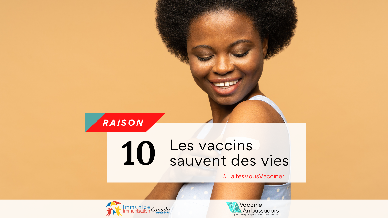 Raison No. 10 - Les vaccins sauvent des vies - Twitter