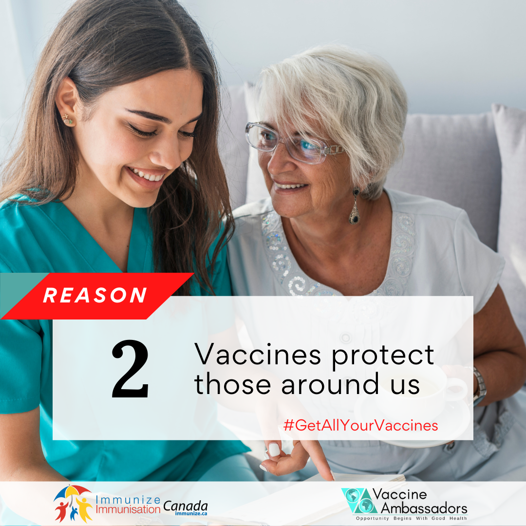 Reason 2 - Vaccines keep us healthy - Facebook and Instagram