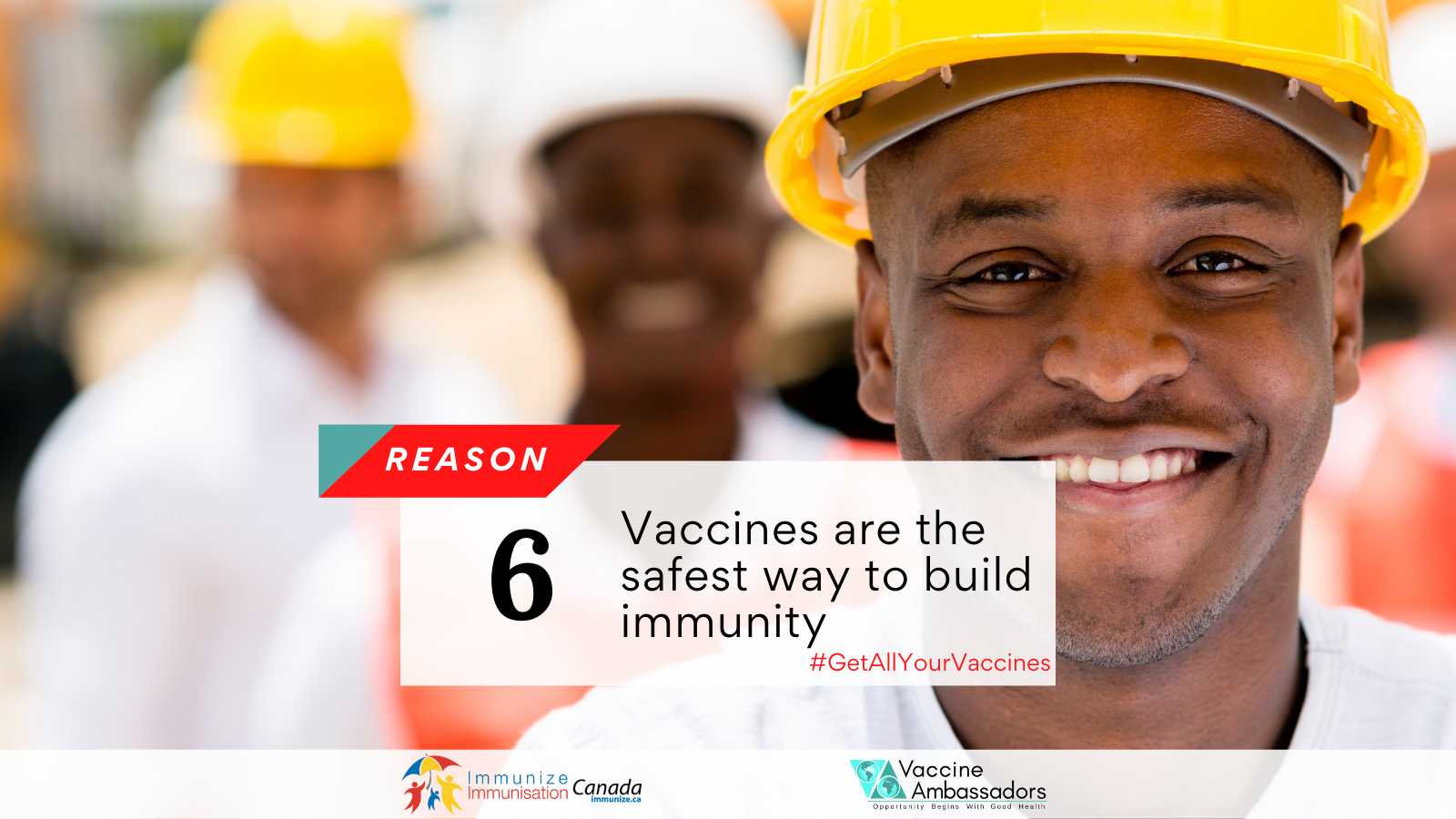 Reason 6 - Vaccines are the safest way to build immunity - Twitter