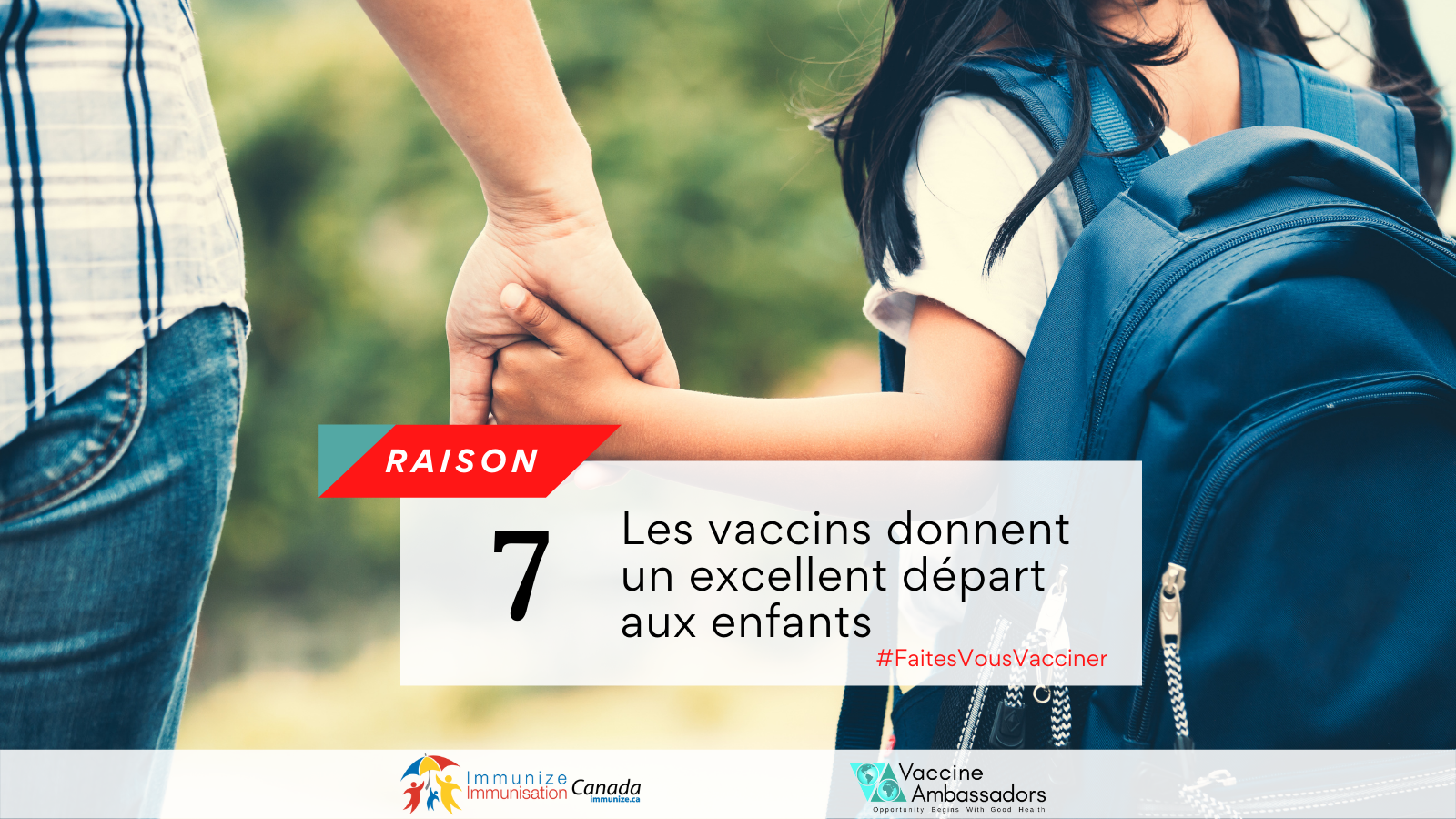 Raison No. 7 - Les vaccins donnent un excellent départ aux enfants - Twitter