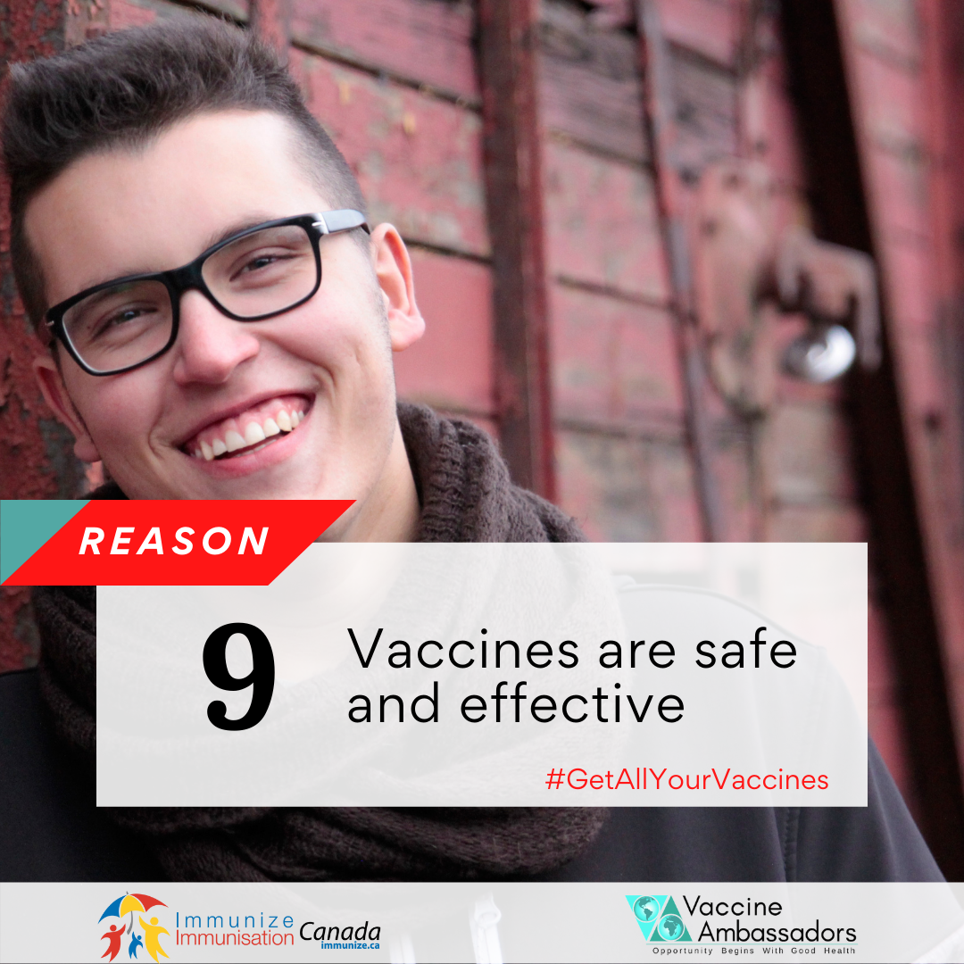 Reason 9 - Vaccines are safe and effective - Facebook and Instagram