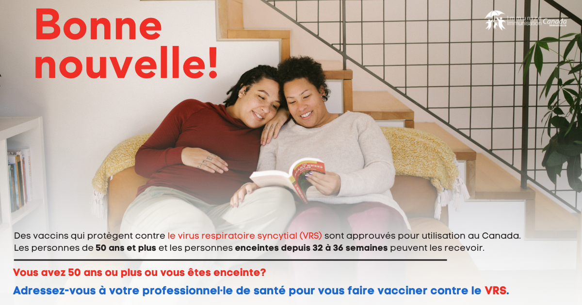 Bonne nouvelle! (vaccin contre le VRS) - image pour Facebook