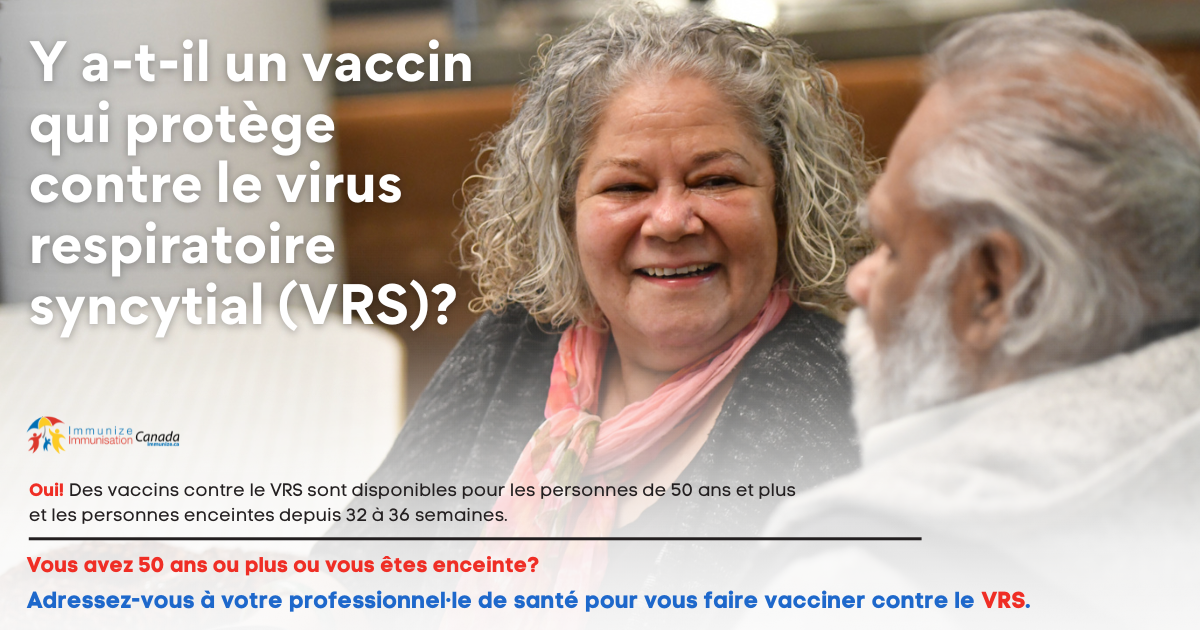 Y a-t-il un vaccin qui protège contre le virus respiratoire syncytial (VRS)? (vaccin contre le VRS) - image pour Facebook