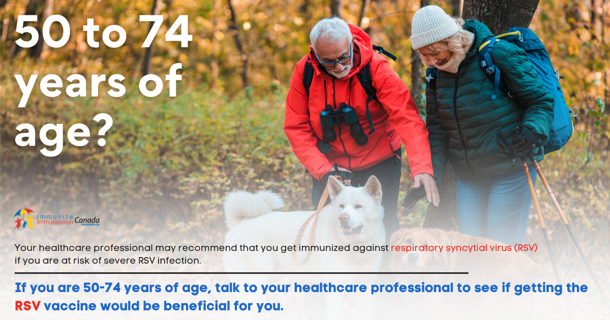 50 to 74 years of age? (RSV vaccine) - social media image for Facebook