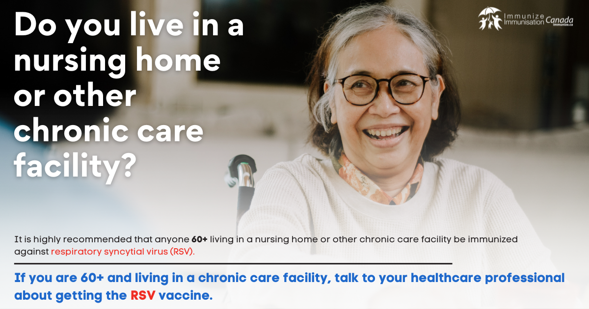 Do you live in a nursing home or other chronic care facility? (RSV vaccine) - social media image for Facebook