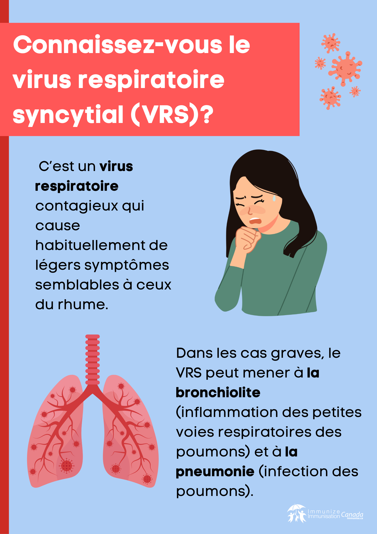 Connaissez-vous le virus respiratoire syncytial (VRS)? (affiche 1)