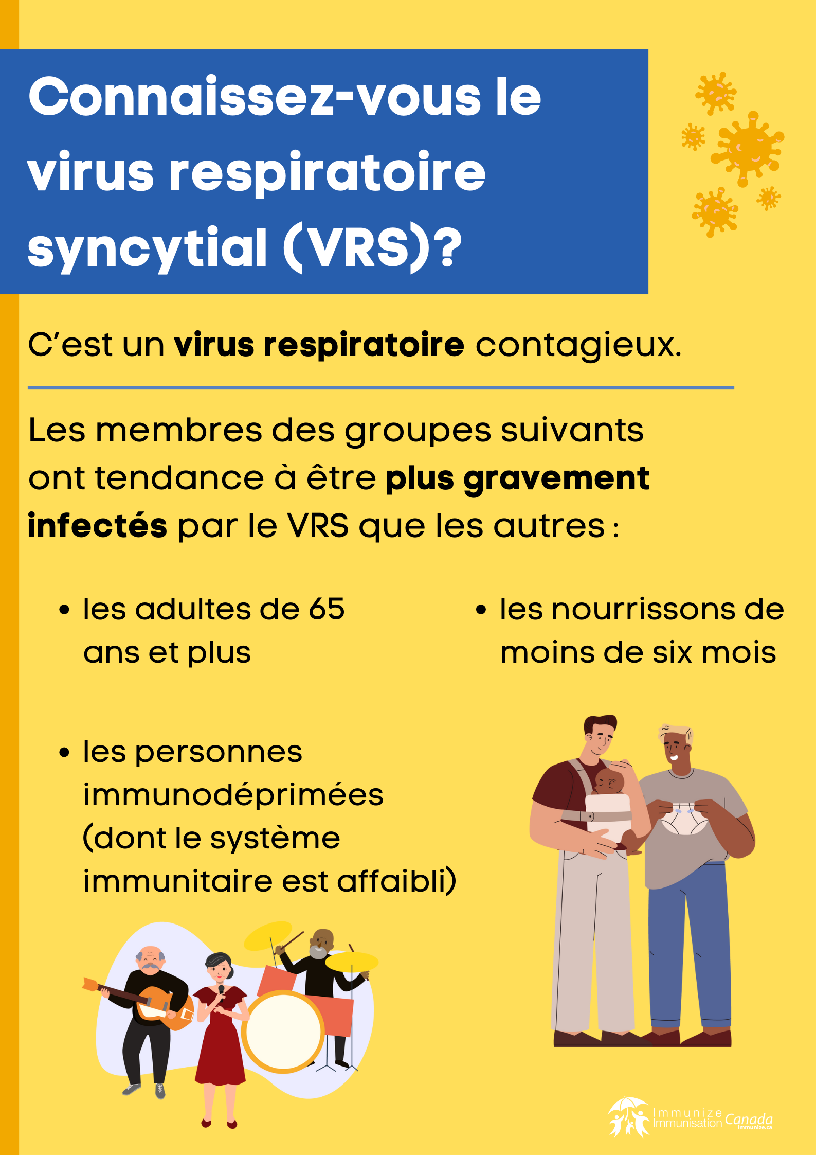 Connaissez-vous le virus respiratoire syncytial (VRS)? (affiche 3)
