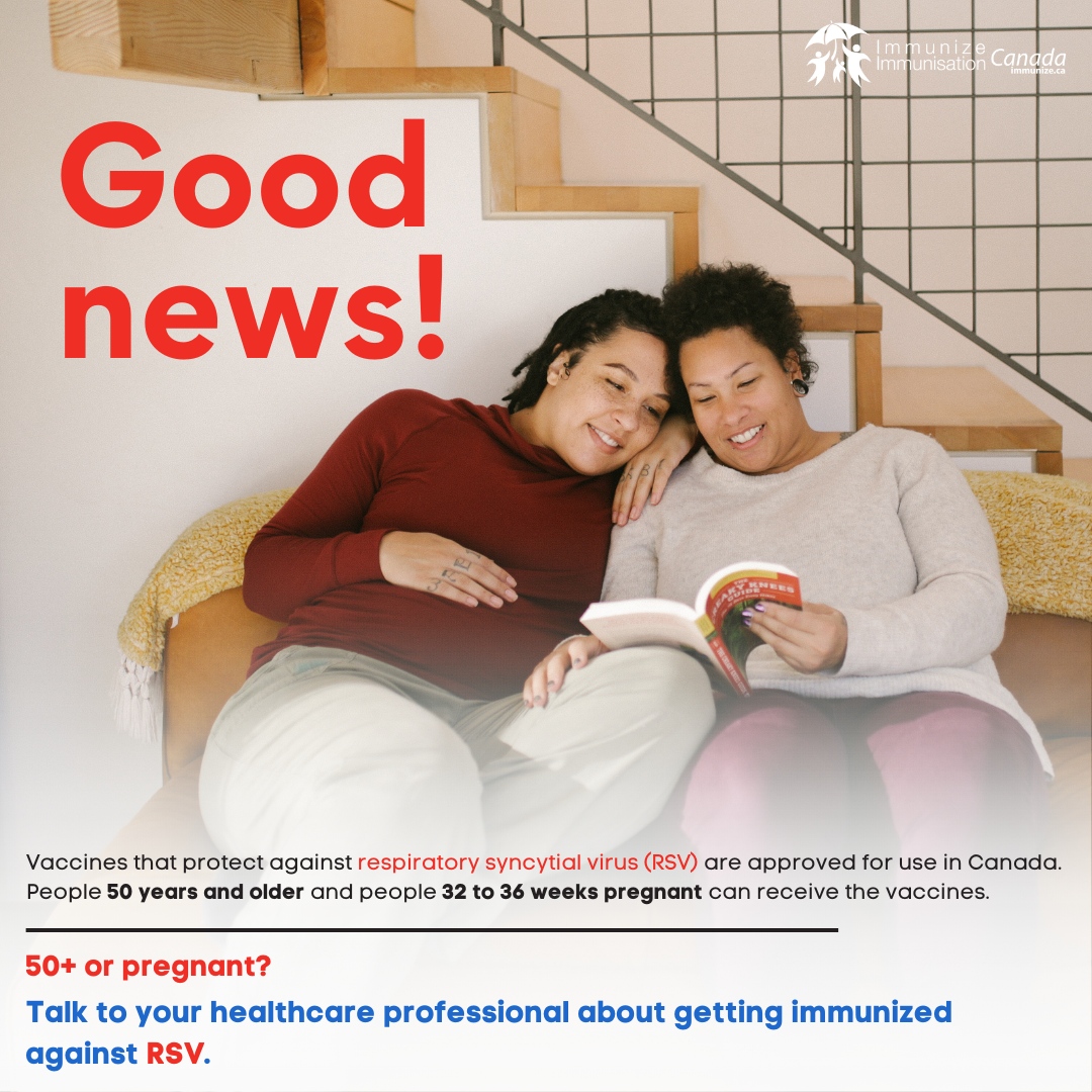 Good news! (RSV vaccine) - social media image for Instagram