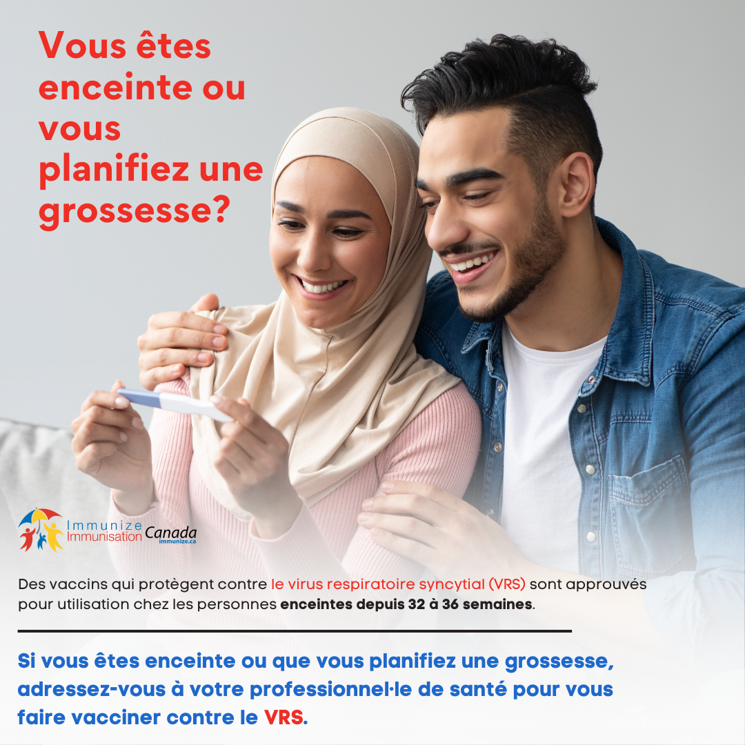 Vous êtes enceinte ou vous planifiez une grossesse? (vaccin contre le VRS) - image pour Instagram