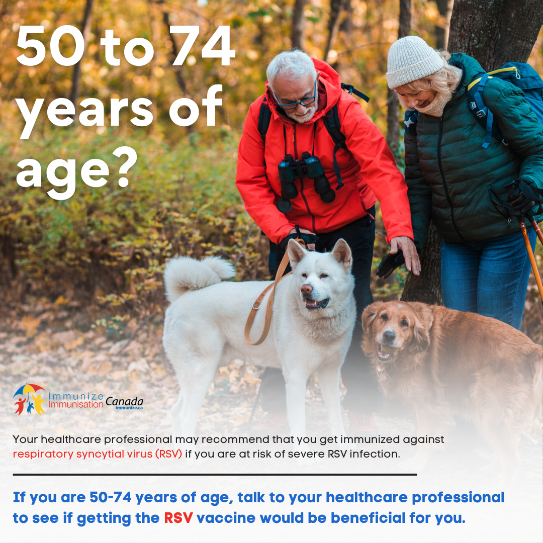50 to 74 years of age? (RSV vaccine) - social media image for Instagram