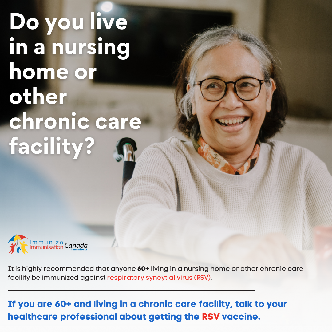 Do you live in a nursing home or other chronic care facility? (RSV vaccine) - social media image for Instagram