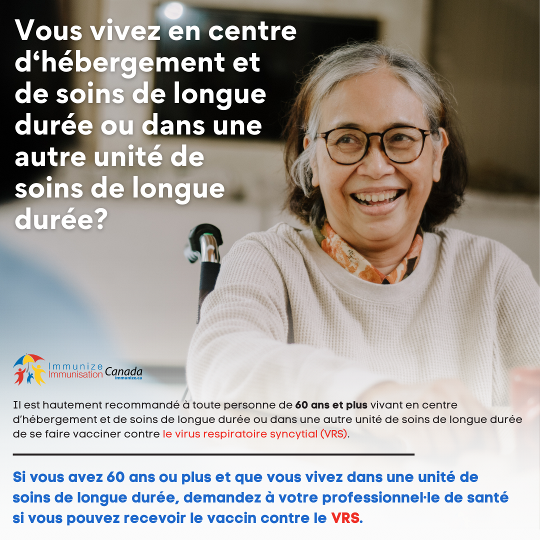 Vous vivez en centre d’hébergement et de soins de longue durée ou dans une autre unité de soins de longue durée? (virus respiratoire syncytial - VRS) - image pour Instagram