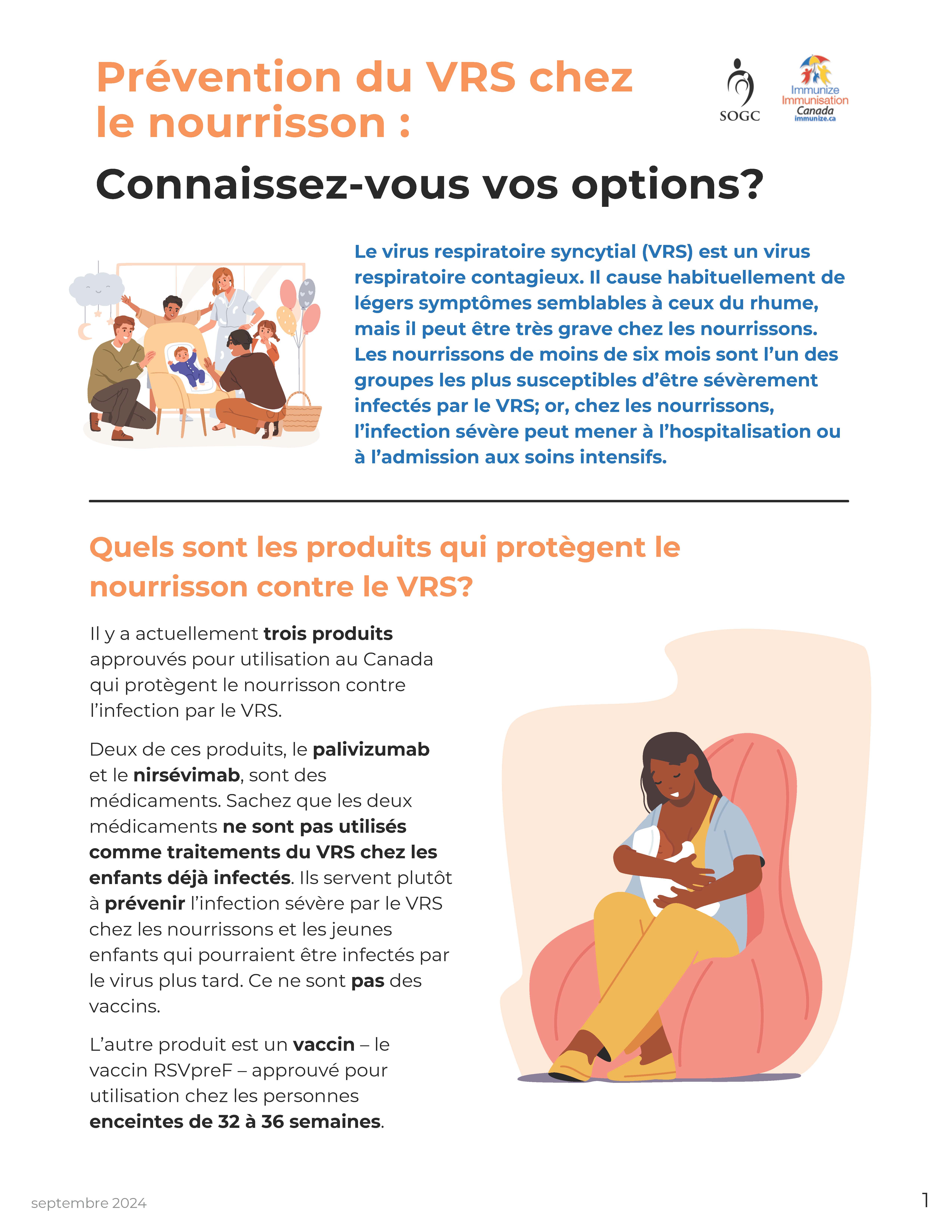 Prévention du VRS chez le nourrisson : Connaissez-vous vos options?