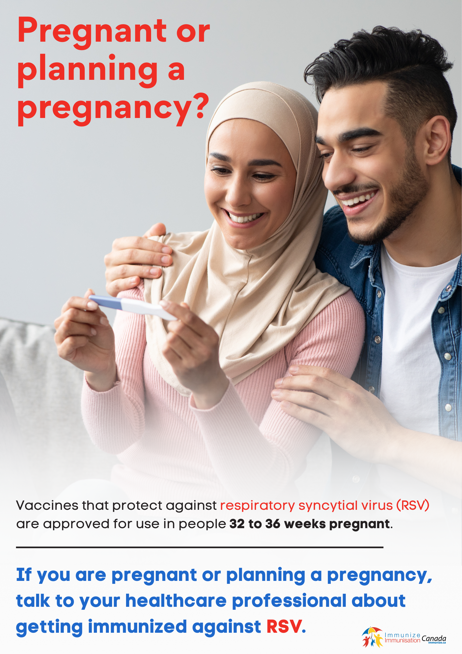 Pregnant or planning a pregnancy? (respiratory syncytial virus) - poster