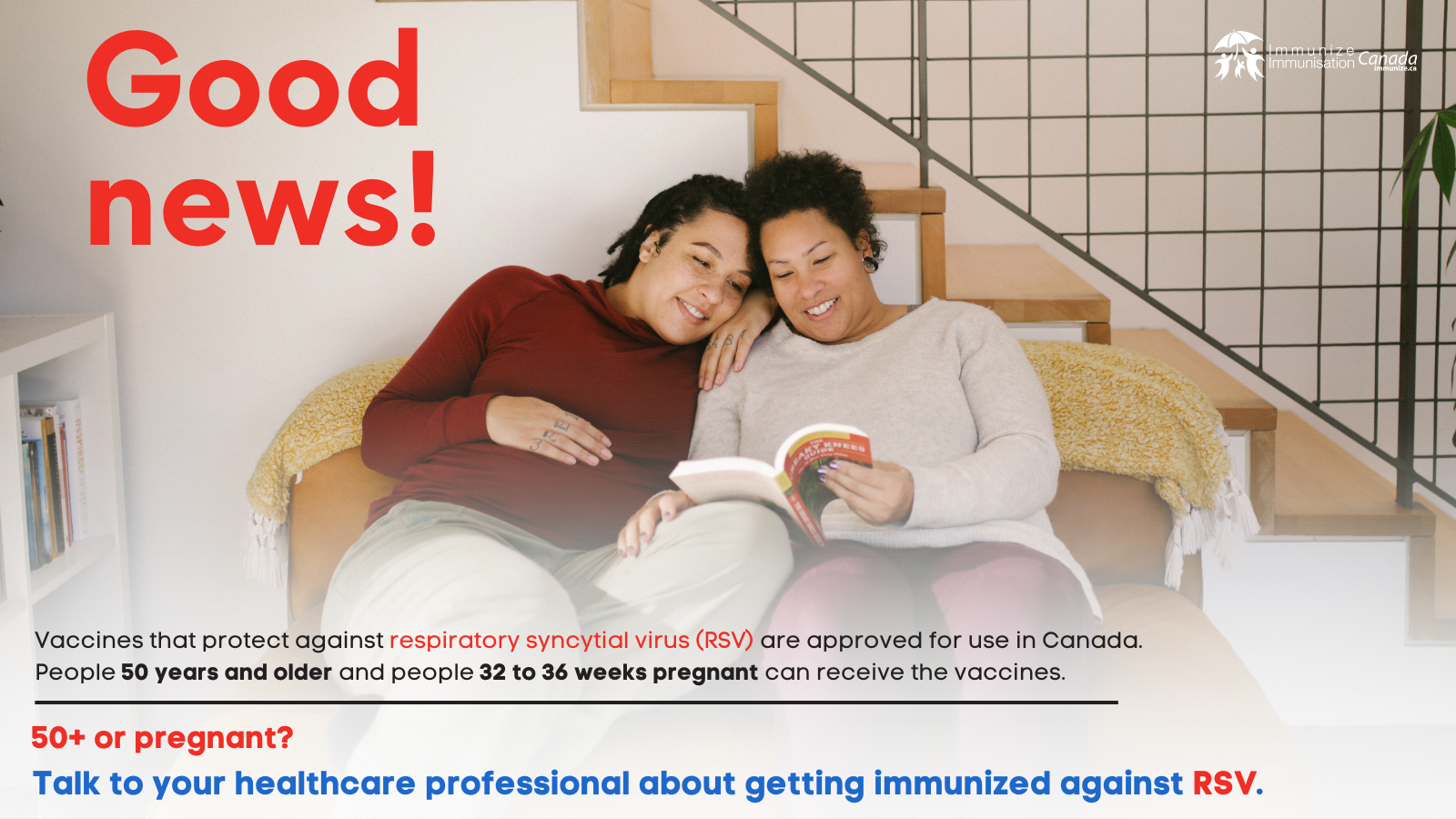 Good news! (RSV vaccine) - social media image for Twitter/X