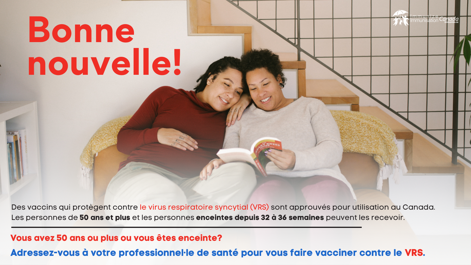 Bonne nouvelle! (vaccin contre le VRS) - image pour Twitter/X