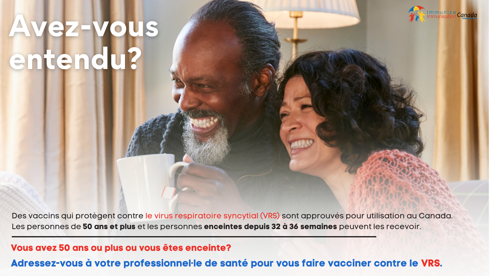 Avez-vous entendu? (vaccin contre le VRS) - image pour Twitter/X