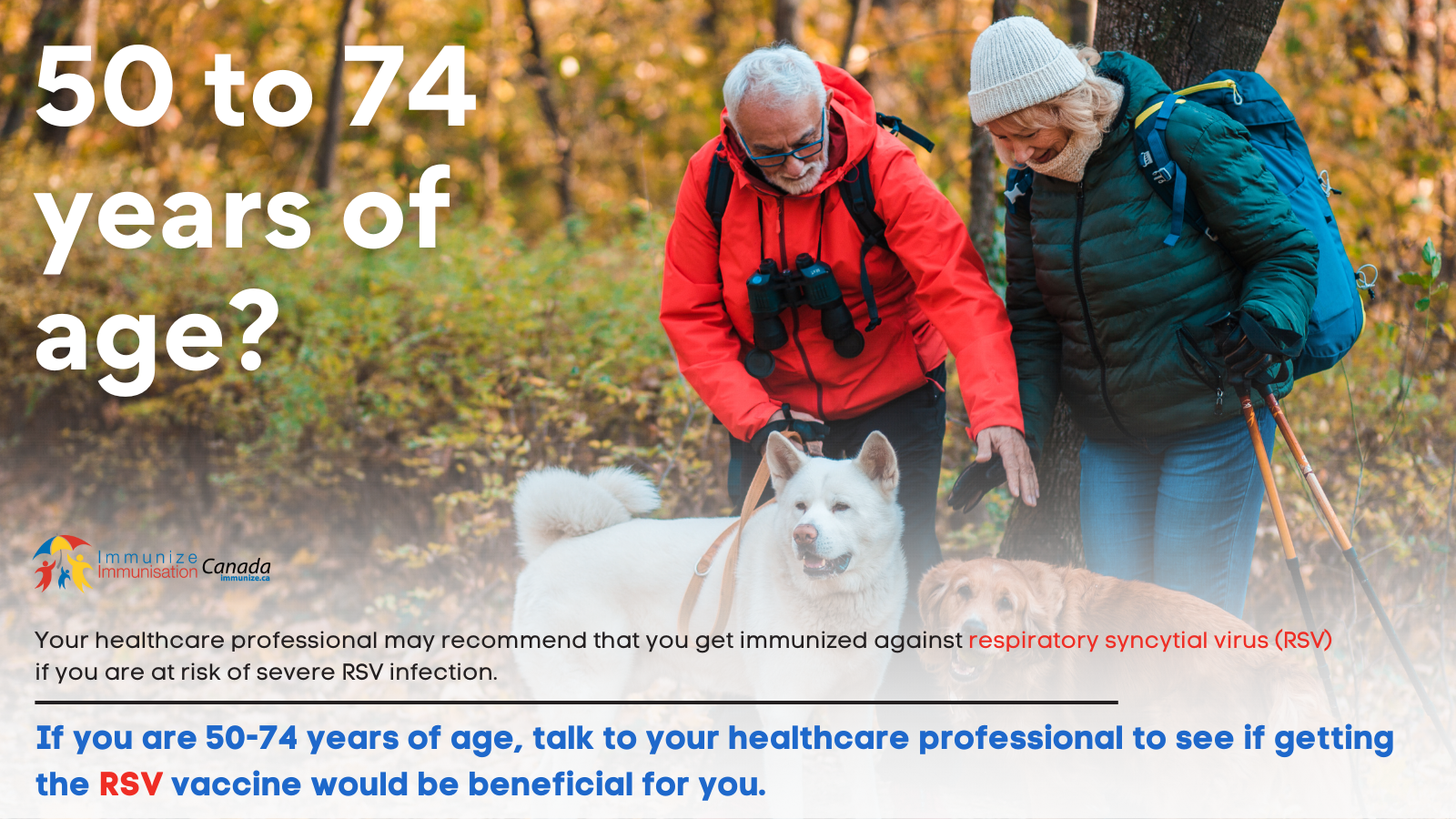 50 to 74 years of age? (RSV vaccine) - social media image for Twitter/X