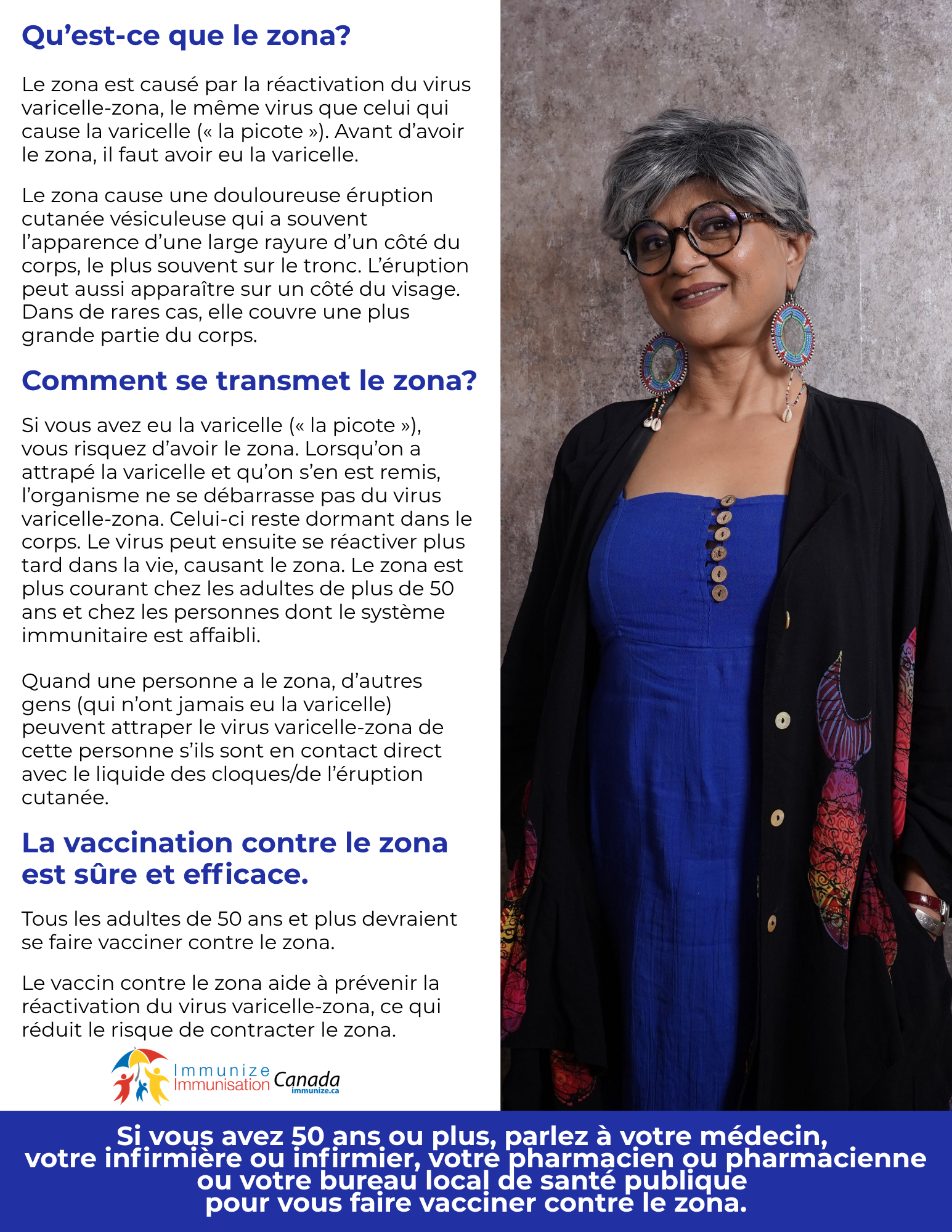 Qu'est-ce que le zona? (affiche 3)