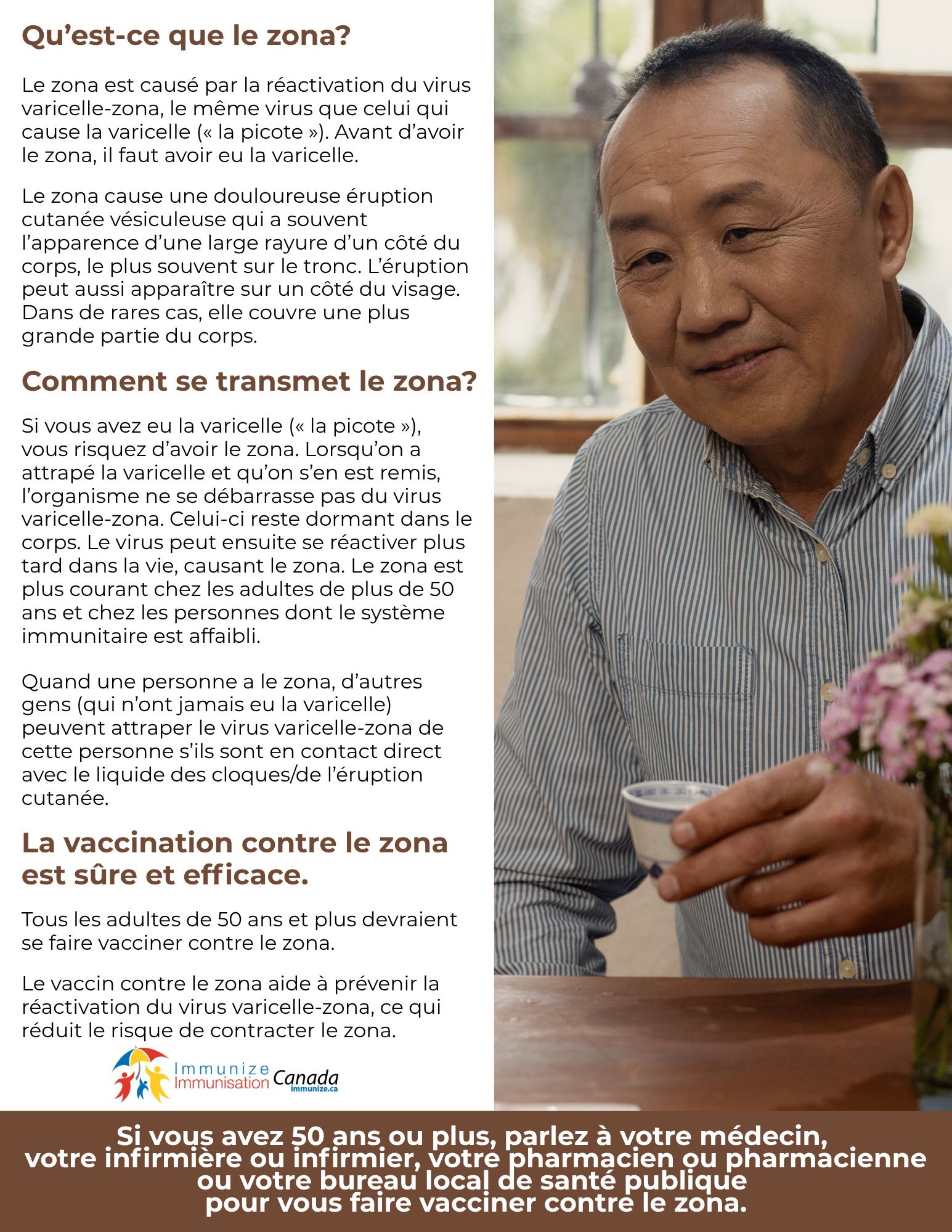 Qu'est-ce que le zona? (affiche 4)