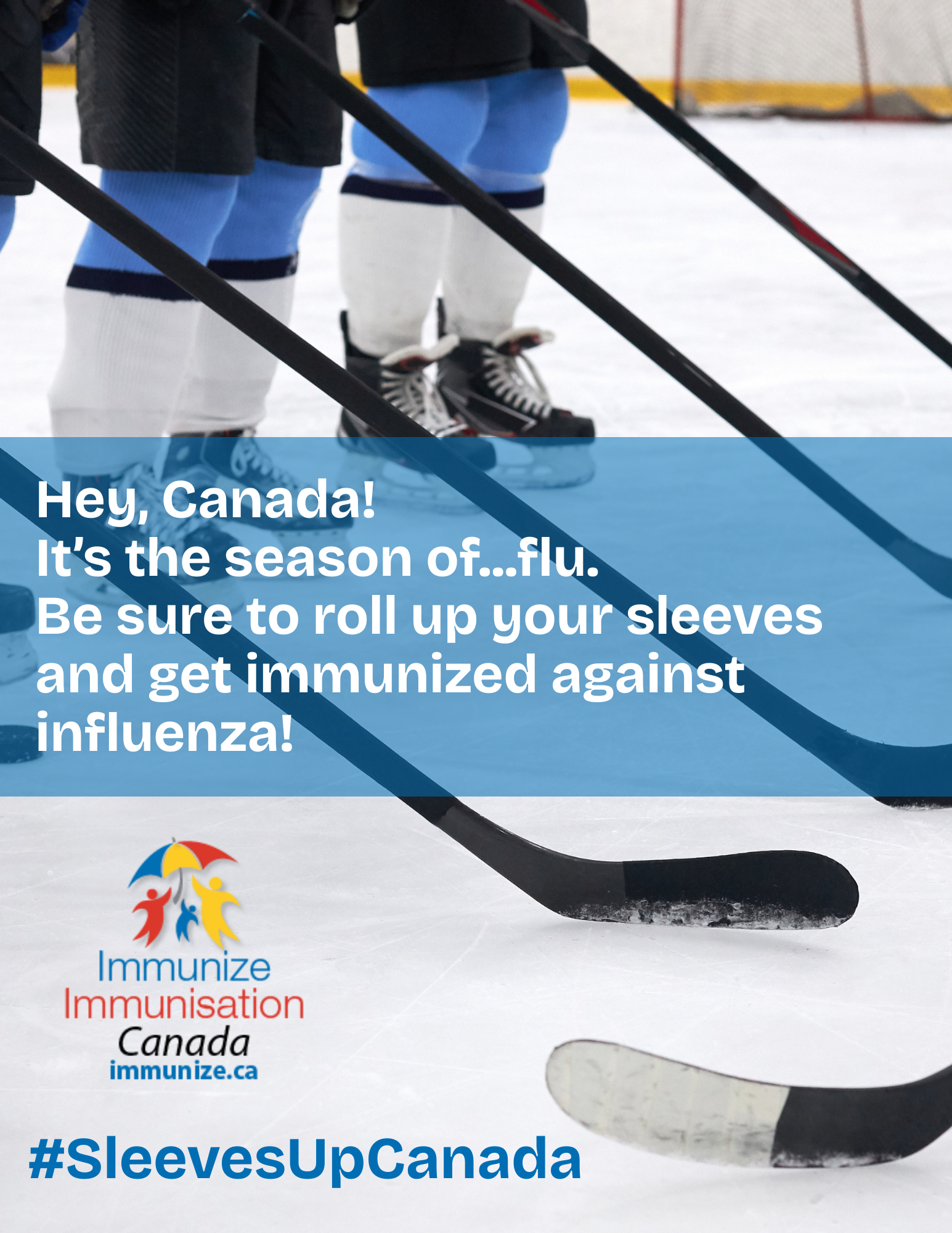 Sleeves up, Canada! - influenza immunization - poster 2