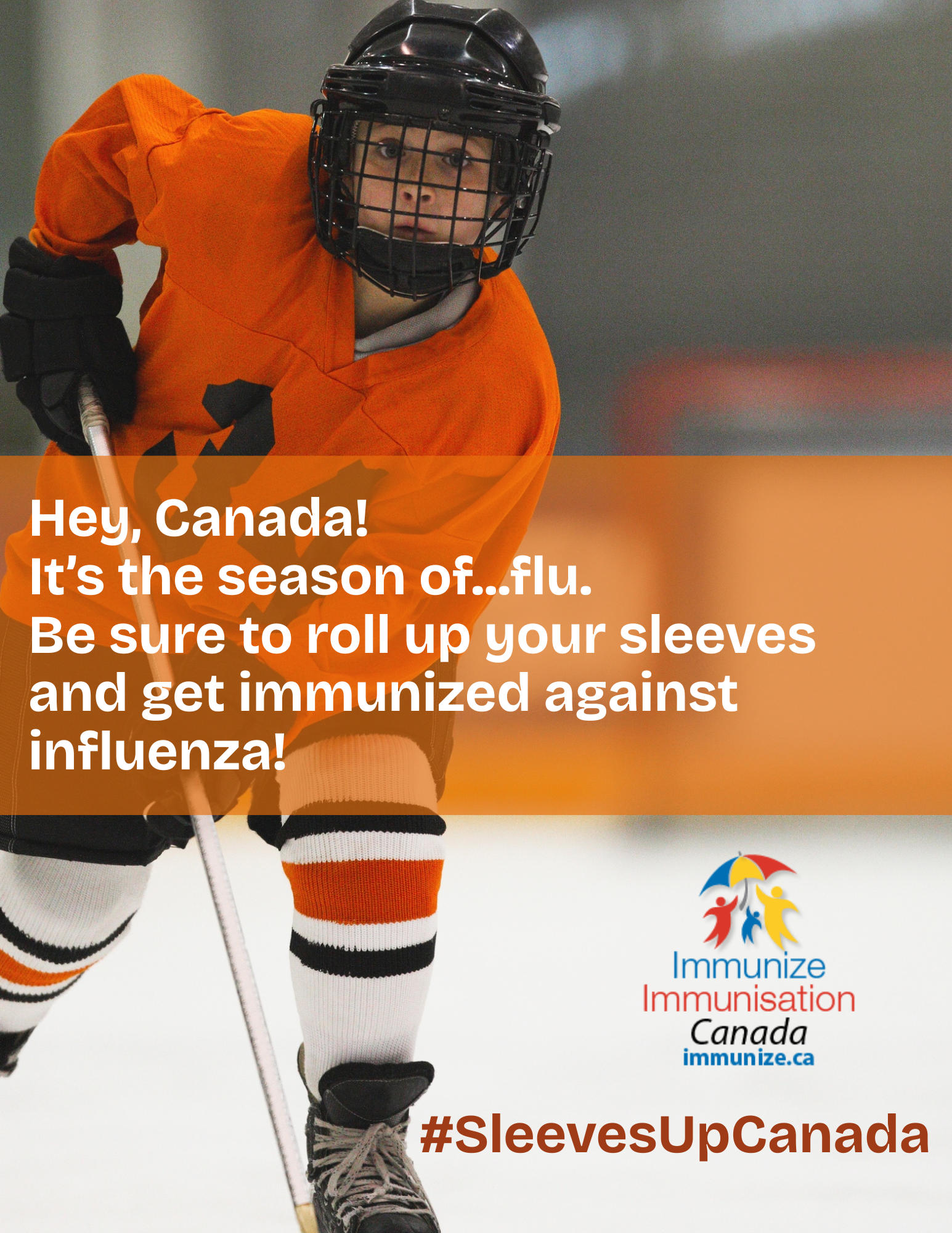 Sleeves up, Canada! - influenza immunization - poster 3
