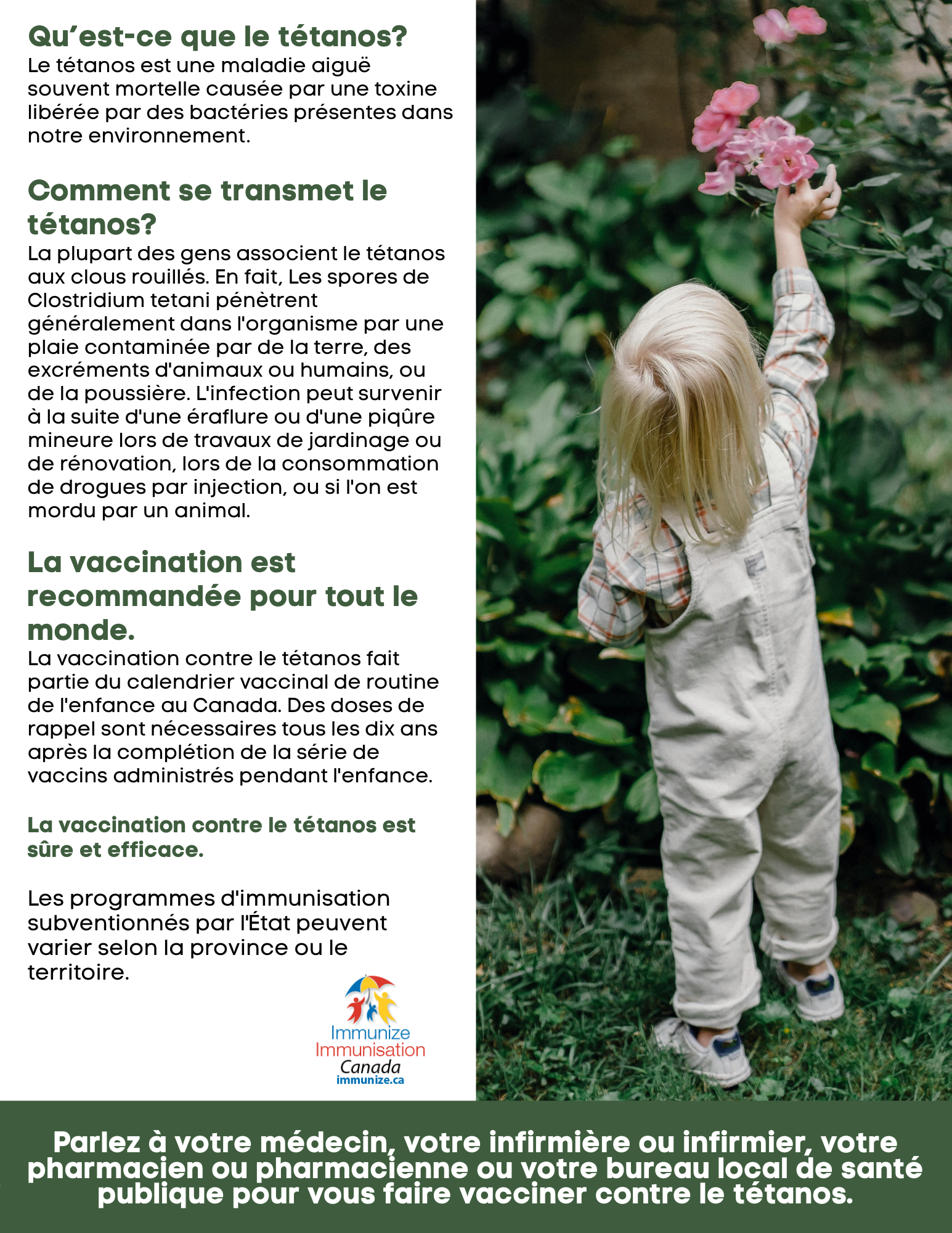 Qu’est-ce que le tétanos? - affiche 2